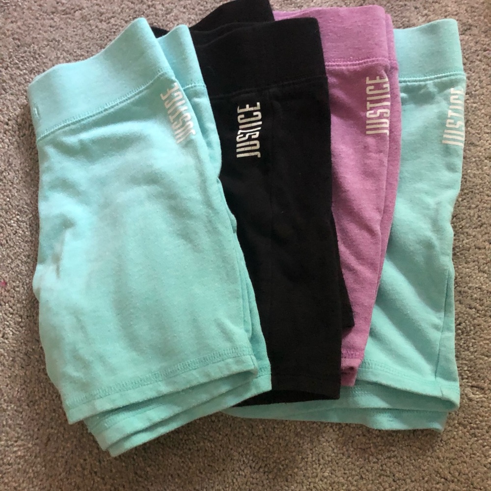 4 pairs of Justice Shorts